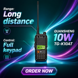 Radio bidirectionnelle HAM QUANSHENG TG-K10AT, best-seller, <span class=keywords><strong>talkie</strong></span>-<span class=keywords><strong>walkie</strong></span> 10W 4000mAh LCD - Product Image 6