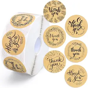 Professional Custom Brown Kraft Paper Vial Label Sticker Adhesive Wholesale Price Printing for Customized Labels