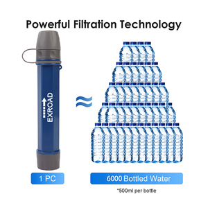 Exroad xách tay <span class=keywords><strong>mini</strong></span> UF màng lọc nước rơm cho cá nhân khẩn cấp leo núi ngoài trời Đi Bộ Đường Dài Backpacking cắm trại - Product Image 3