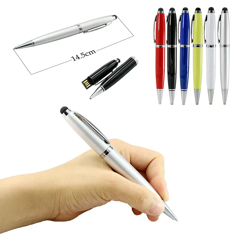 Pen drive, usb, presente do professor, pen drive de metal, 6 cores pen drive 128 4 8 128 16 32 64gb plástico 2.0