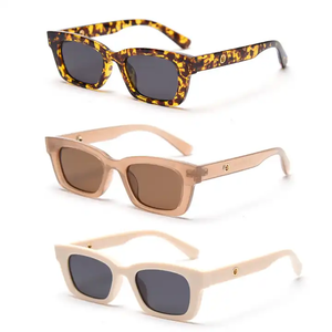 Gafas de Sol Cuadradas Pequeñas para Mujer, Estilo Personalizado, Patillas con Espejo Circular, Última Moda, Gafas de Lujo al por Mayor - Product Image 1