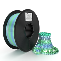 Filamen PLA Sutra Honya Kualitas Terbaik 1.75mm/2.85mm Warna Pelangi Tiga Warna untuk Printer 3D FDM/Pena 3D