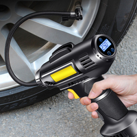Compresseur d'air numérique WZAUTO, gonfleur électrique portable avec cordon, pour pneus de voiture et de moto, pompe de gonflage des pneus