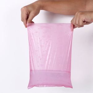 Bolsa para excrementos de perro de alta calidad y alto valor cromático, desechable, de gran capacidad, rosa, personalizada, con cordón. - Product Image 5