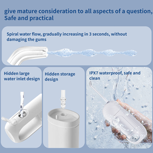 Soins dentaires pour enfants, santé des gencives, brosse à dents souple, nettoyage des dents, mini irrigateur portable sans fil, irrigateur dentaire à eau - Product Image 4