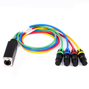 Adaptateur Réseau <span class=keywords><strong>DMX</strong></span> 4 Canaux vers RJ45, Convertisseur de Signal <span class=keywords><strong>Audio</strong></span> Équilibré XLR vers Ethernet 1-vers-4 MA2 - Product Image 4