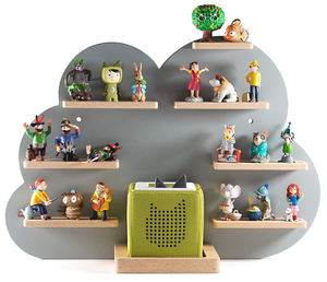 Étagère Tonie pour jusqu'à 33 figurines Tonie, étagère Toniebox motif nuage pour garçons et filles, étagère pour chambre d'enfant pour Tonies, magnétique - Product Image 1