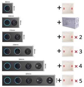 Prise murale tactile PC 13A avec interrupteur, norme britannique, avec bouton de réinitialisation LED, indice IP27 - Product Image 6