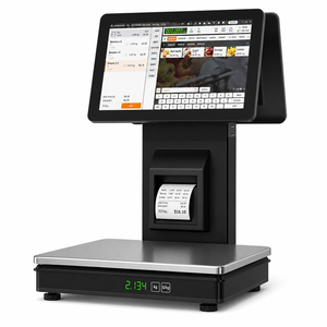 Professional AI Recognition POS Scale Dual 14 Inch Touch Screen Intel Cash Register with Printer for Fruit & Vegetable shop - Product Image 2
