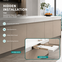 Glissière de table extensible dissimulée sur mesure, glissière de tiroir en aluminium ODM pour les partenaires de la fabrication de meubles