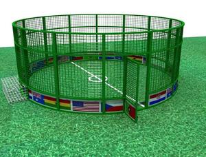 <span class=keywords><strong>Cage</strong></span> de football professionnelle 5m 7m 11m petite <span class=keywords><strong>cage</strong></span> de football et de basket-ball de terrain de jeu intérieur - Product Image 4