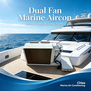 Refroidisseur marin autonome à haut débit d'air 24000 BTU R410A Système de refroidissement automatique à double ventilateur pour catamarans - Product Image 1