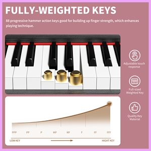 Digital Piano 88 Weighted Keys Electronic Digital Piano 88 Keys Upright Piano <b>Keyboard</b> - Product Image 4