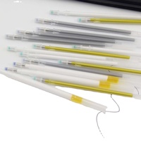 Stylo gel blanc raisin en caoutchouc souple