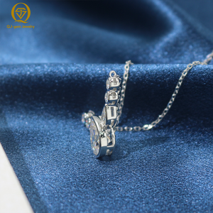 Collar de Moda con Colgante de Siete Diamantes en Forma de Pera, Cadena con Dijes Redondos y en Forma de Lágrima, Joyería de Oro para Mujer, Regalo para Uso Diario - Product Image 3