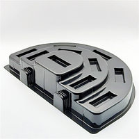 Plateau d'insertion noir à cavités multi-positions pour accessoires de quincaillerie, OEM personnalisé
