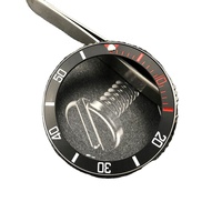 Nouvel Arrivage H&T Insert de Lunette de Plongée en Céramique Noire 007 009 38mm Léger Finition Mate Pièces de Montre