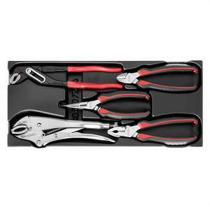 Juego de herramientas 519/150AX, kit de 3 piezas de alicates con mangos rojos para tareas generales de reparación y mantenimiento - Product Image 2