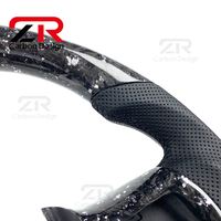 Modificación Interior de Automóvil, Volante Deportivo Challenger de Cuero y Fibra de Carbono para Dodge Ram 1500 2500 3500 2008-2018