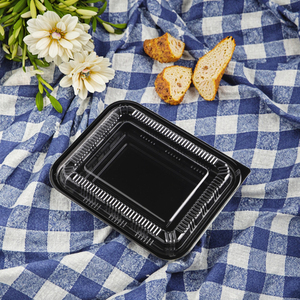 Nhà máy cung cấp rond hình chữ nhật vuông nhựa dùng một lần Bento lấy đi container thức ăn nhanh Bento Hộp Ăn Trưa - Product Image 1