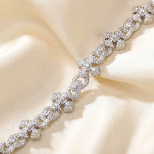 Bracelet cubain unisexe BRILLIANT DIAMANT 14 mm avec fermoir boîte, bijoux de mariage tendance, 34g, style hip-hop luxueux - Product Image 6