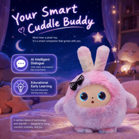 Peluche Lapin Rose Ombré Lavande Doux et Moelleux avec Nœud Mignon pour Filles Décoration de Chambre d'Enfant Cadeau d'Anniversaire OEM ODM