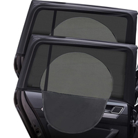 Car High Quality 2PCS Nylon Auto Car SUV Universal Front Back Side Window Sun Shade Screen Mosquito Repellent