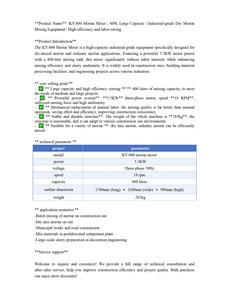 Mezcladora de Mortero de Grado Industrial - Product Image 3