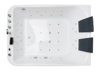 Piscine de massage par trempage pour 2 personnes personnalisée Oem/odm de 1.9m pour cascade intérieure avec radio Bluetooth et spa extérieur