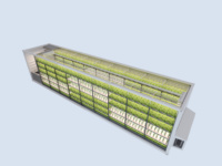 WE Conteneur d'expédition moderne de 40 pieds Conteneur Microgreens Conteneur Vertical en chanvre pour l'agriculture Conteneur pour l'agriculture