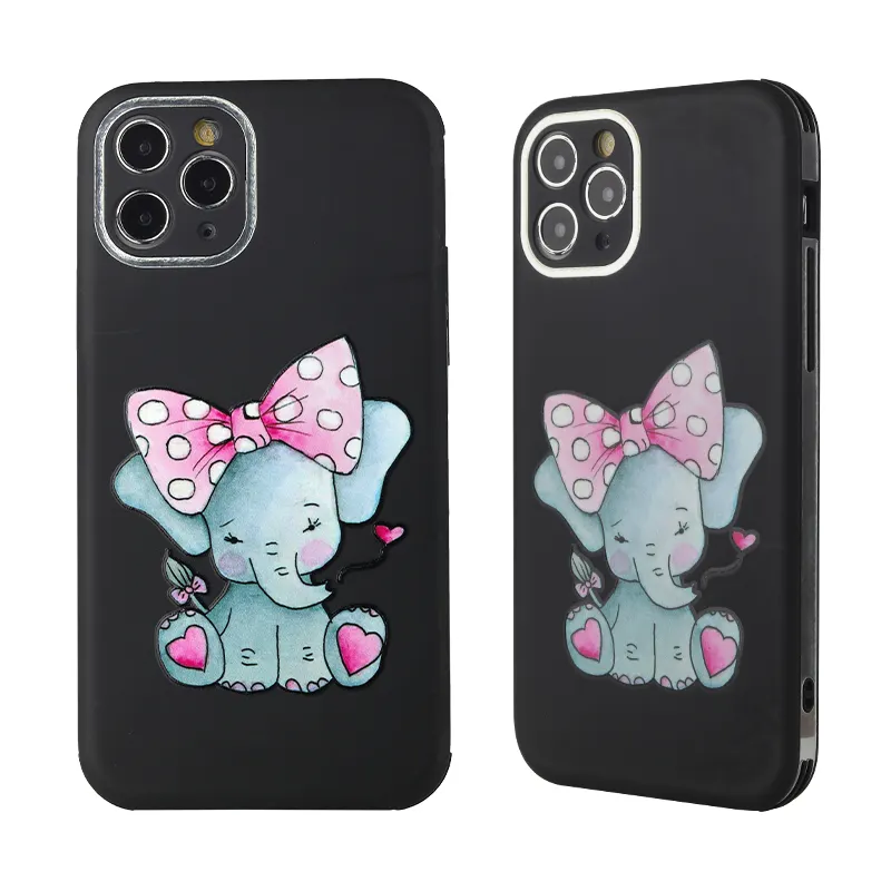 Somostel Bán Hot Funda TPU Và Dibujo De Aceite Matte Con Bordes Verticales Đa Phong Cách Điện Thoại Di Động Chống Sốc Case Cho Iphone