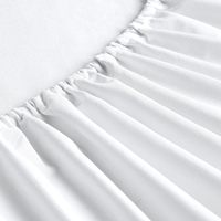 FreshCulture Bulk Pack Draps ajustés jumeaux 6 feuilles de fond en microfibre douce à poches profondes pour les salons de beauté, les hôtels, ensemble de literie blanc