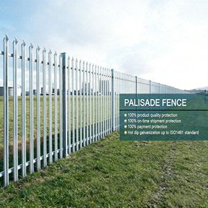 Valla Metálica de Acero Tipo Palisada, Fácil de Montar, Resistente, Estilo Europeo, con Puerta para Muro Perimetral, Venta al Por Mayor - Product Image 1