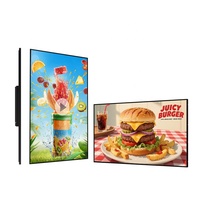 Écran d'affichage vidéo numérique LCD commercial mural de 21,5 32 43 50 55 65 75 85 98 pouces pour la publicité