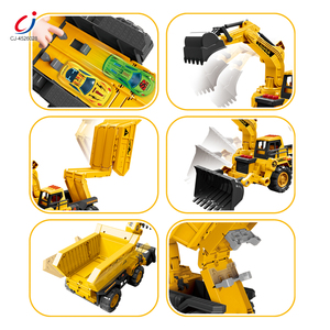 Chengji 2-en-1 piste éjection camion <span class=keywords><strong>jouet</strong></span> stockage catapulte déformation véhicule <span class=keywords><strong>jouet</strong></span> alliage ingénierie pelle - Product Image 3