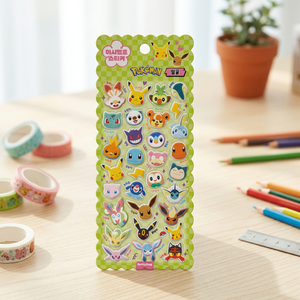Autocollants PVC Marshmallow Mignons Visage Coréen 3D Gonflés Imprimés UV pour Journal, Ordinateur Portable, Bagages, Téléphone, Décoration Enfants, Anime, Vente en Gros - Product Image 3