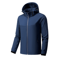 Veste de course d'hiver en toile fine pour hommes, personnalisable avec logo OEM, production en série, imperméable, respirante, coupe-vent, design réfléchissant
