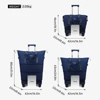 Sac de voyage à roulettes grande capacité pour la nuit, les voyages d'affaires courts et le rangement de maternité