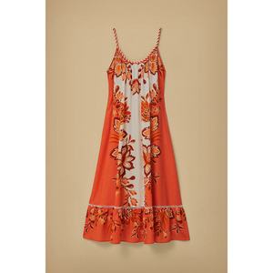 Nuevo Vestido Midi Floral Casual para Vacaciones, Diseño sin Tirantes, Espalda Descubierta, Escote Cruzado, Sexy - Product Image 1