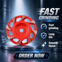 Disque de meulage diamanté en spirale turbo PANGU 6 pouces, 8 segments, pour béton et pierre, compatible avec les meuleuses d'angle Hilti DG/DGH 150