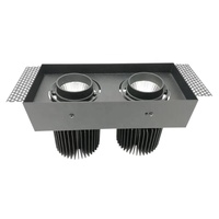Lampe LED encastrée à double tête de 18w, forme ovale, réglable, dimmable, es111