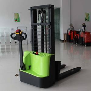 手動スタッカー2トン油圧フォークリフトハンドパレットスタッカー電動ホイール - Product Image 2