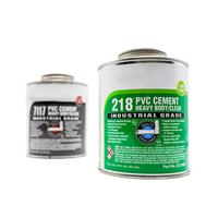 Pegamento de PVC Gris de Fijación Media, Cemento Solvente de PVC de Grado Industrial 118ml, Alta Resistencia a la Presión para Tuberías y Accesorios de UPVC