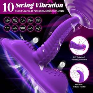 RAGINARD 6.5 \ "Einsetzbare Monster Dildos Adult Toys Sex Stuhl Sex Machine 10 Swing Vibration Modi Triple Stimulation <span class=keywords><strong>Dildo</strong></span> - Product Image 3