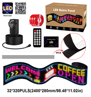 Nouveau Panneau LED Dynamique 32*320P pour Camion, Effet Œil de Diable, Intelligent, 12V 10W, Garantie 2 Ans, Remplacement Usine