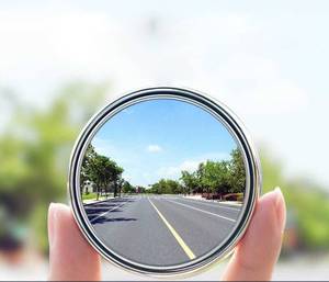 2 Pcs Car Round Frame convesso Blind Spot Mirror grandangolare 360 gradi regolabile trasparente specchietto retrovisore ausiliario sicurezza di guida - Product Image 1