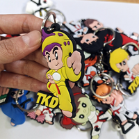 Regalos Promocionales al por Mayor, Diseño de Logotipo Personalizado, Llaveros y Mosquetones de Silicona con Personajes de Dibujos Animados en 2D/3D para Amigos
