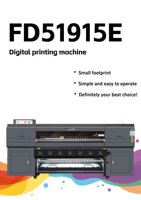Impresora de sublimación de tinta Fedar FD51915 de 1.9m con 15 cabezales I3200, 3200DPI de alta precisión para prendas de poliéster personalizadas y bufandas.