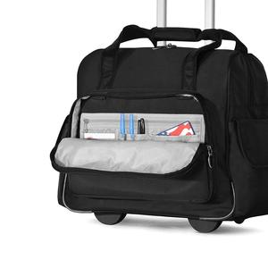 Vente chaude Rembourré Compartiment Pour Ordinateur Portable Multifonctionnel Roulant Porte-Documents Roulant <span class=keywords><strong>À</strong></span> Roues Enseignant Sac Fourre-Tout pour L'enseignement et Le Bureau - Product Image 5