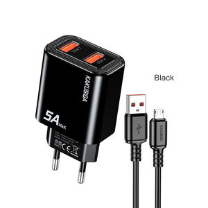 Kit de Cargador Personalizado de Doble Puerto Serie KSC-1656 <span class=keywords><strong>JIAXIN</strong></span> (Estándar Europeo) USB a Micro - Product Image 2